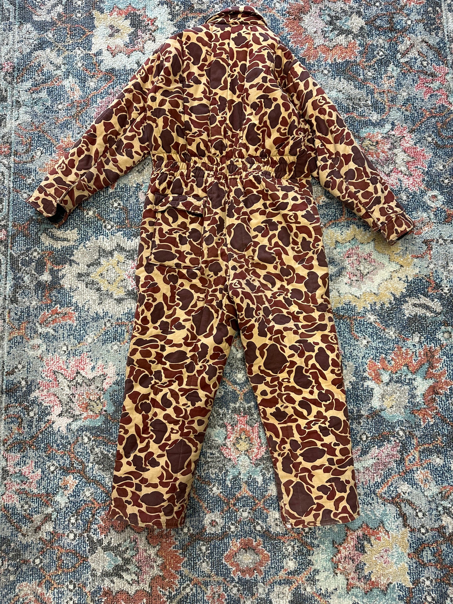 Vintage Polar Plus Brown Camouflage Snow Suit - M