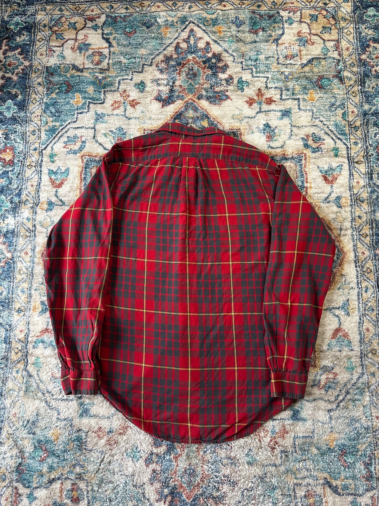 Vintage Polo Ralph Lauren Plaid Buttom-up Shirt Medium