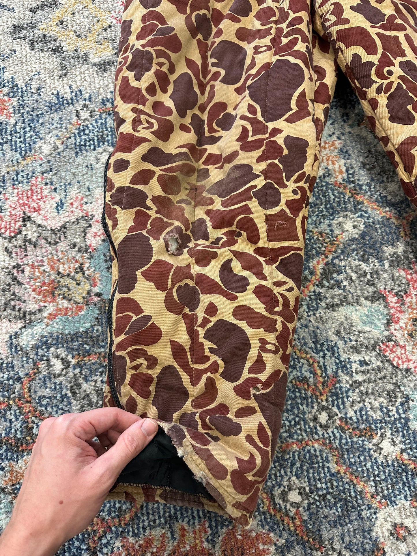 Vintage Polar Plus Brown Camouflage Snow Suit - M