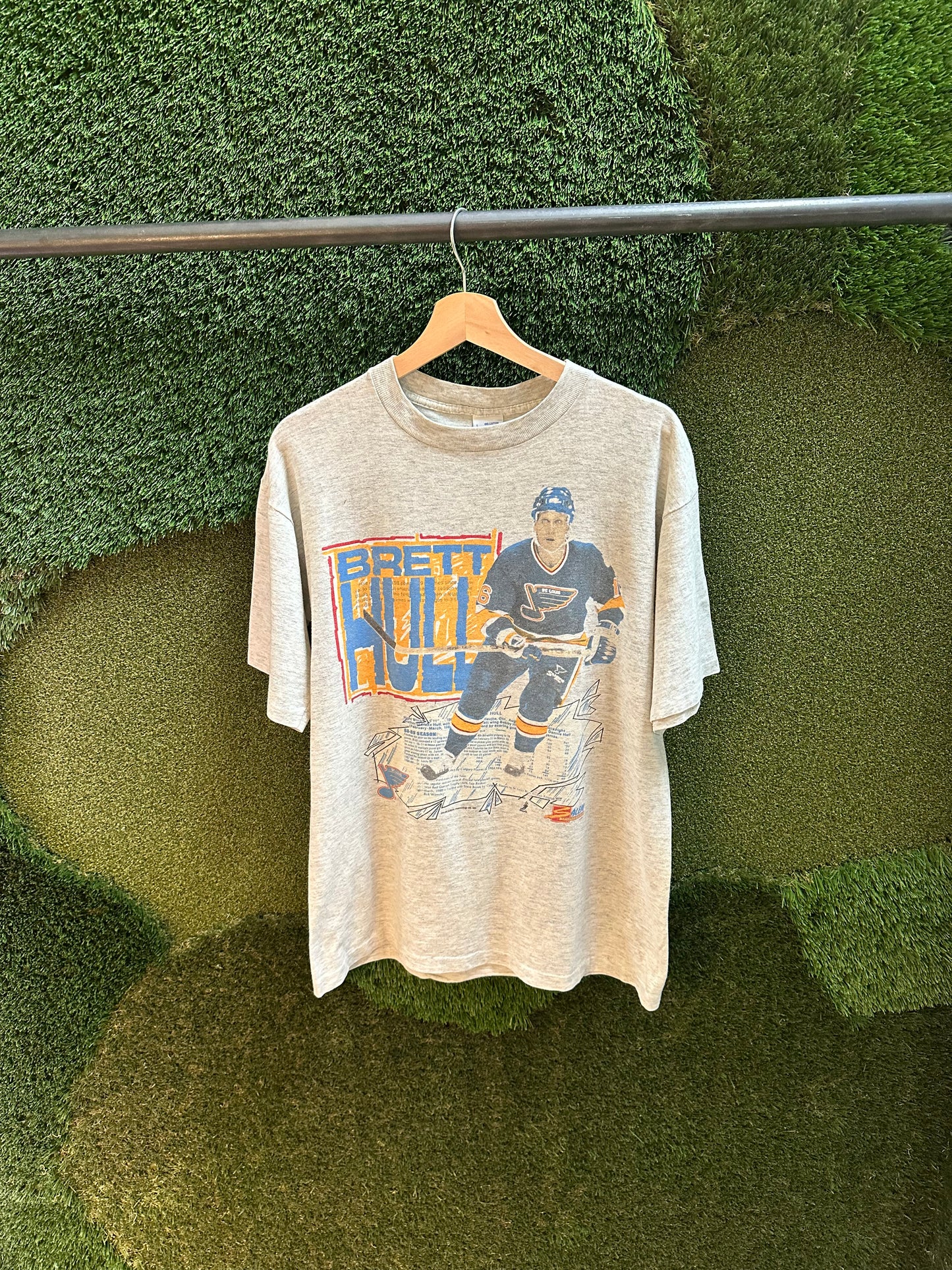 90s NHL Brett Hull St. Louis Blues T-shirt - L