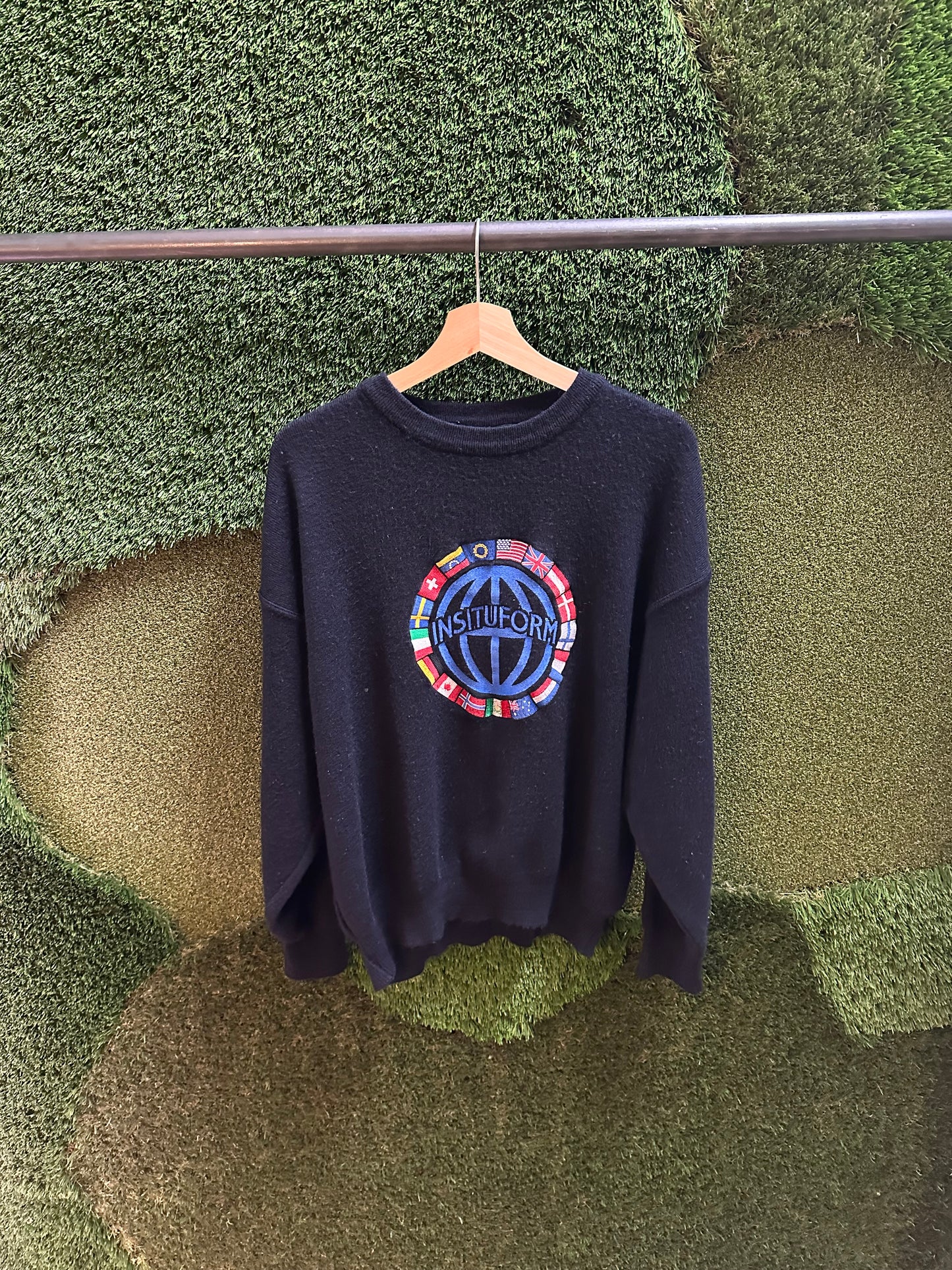 90s Insituform Flags Sweater - XL