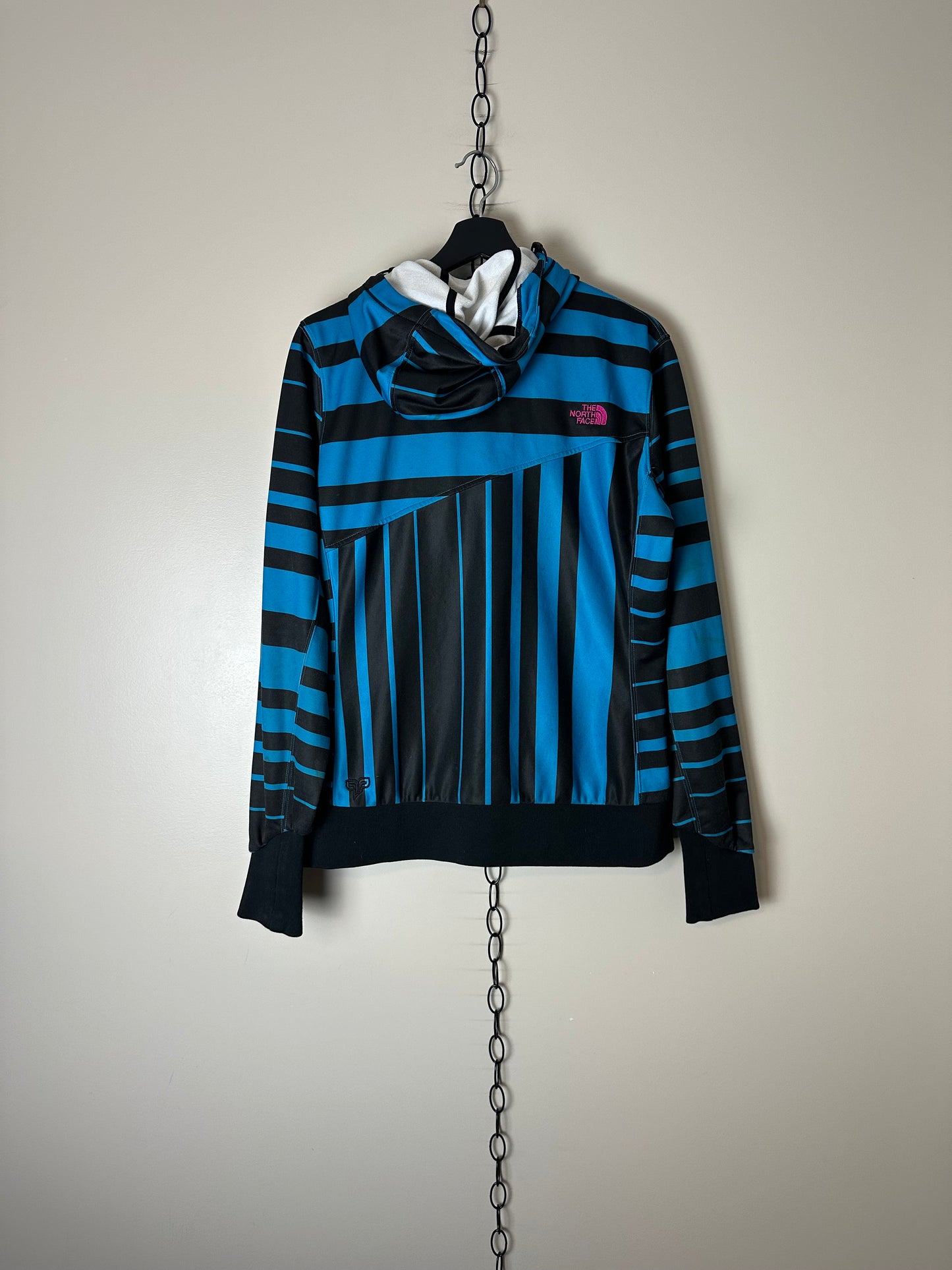 Vintage The North Face Snowboarding Striped Hoodie - L