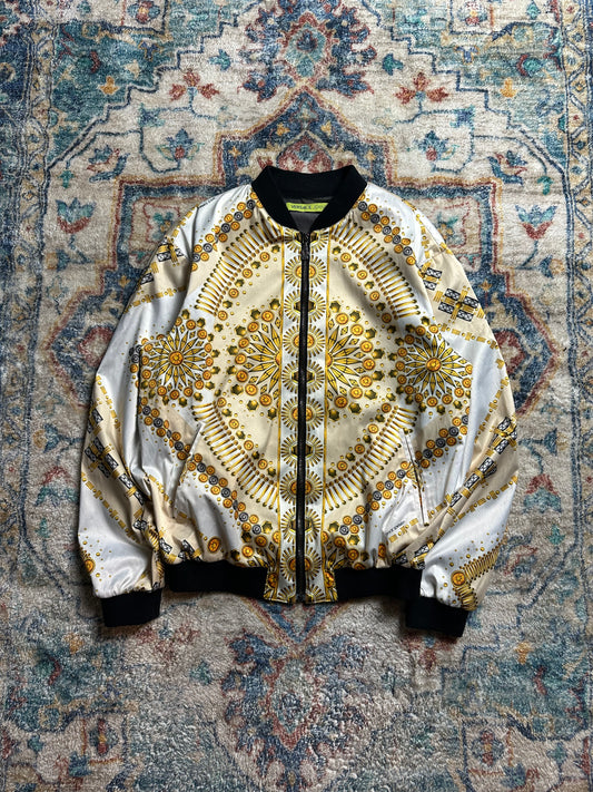 Versace Gold Zip-up Light Jacket - M