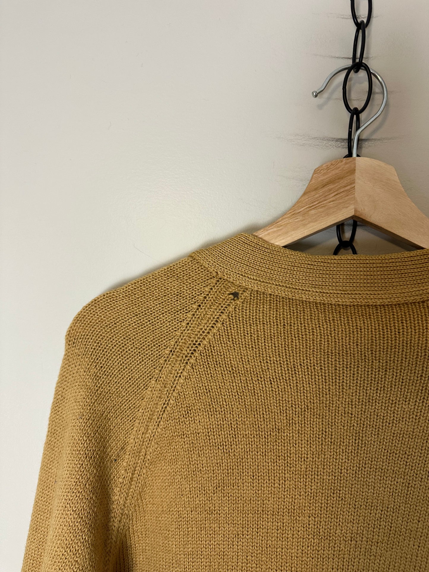 80s St. Michael Wool Cardigan Sweater - L