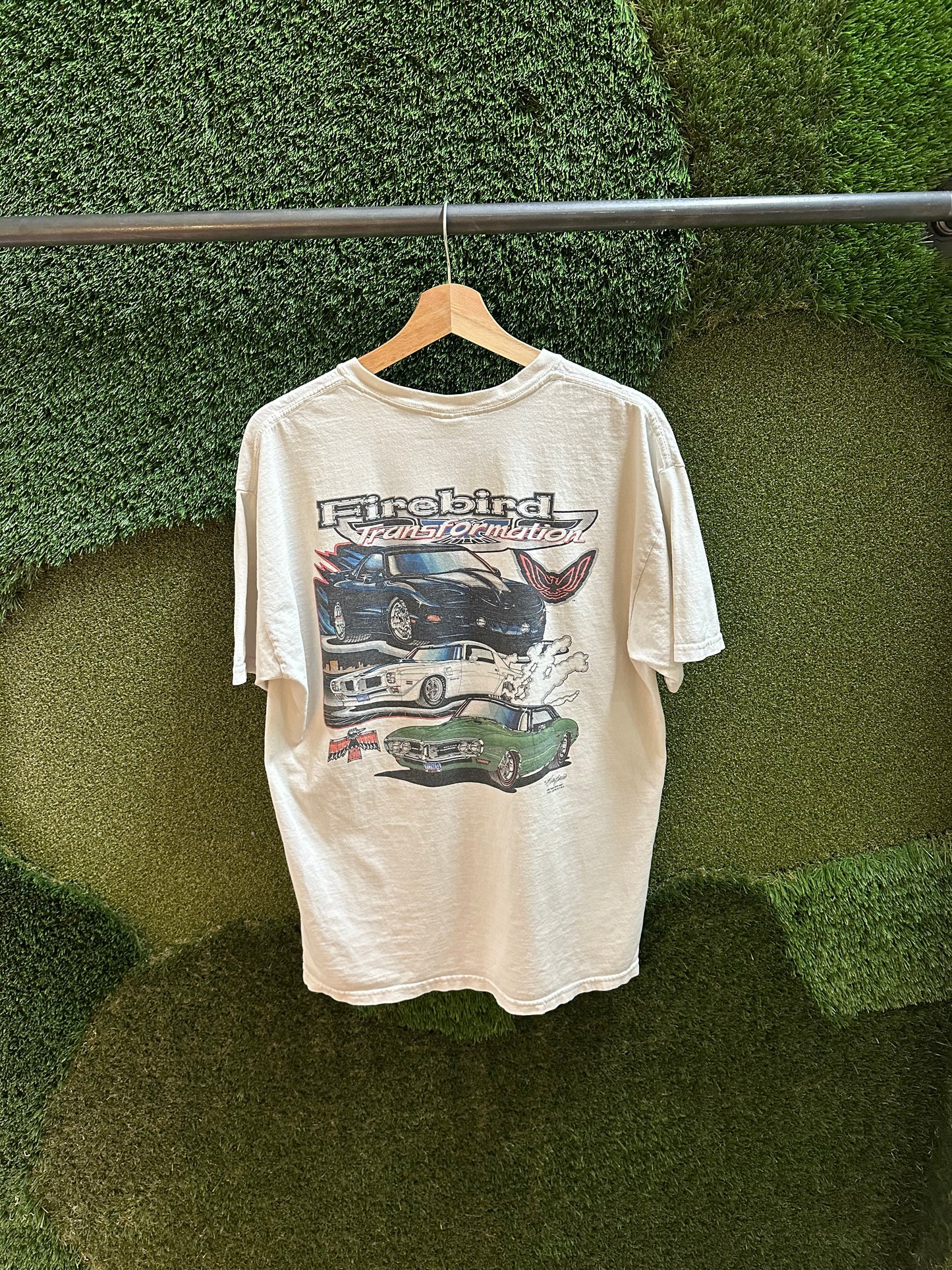 00s Firebird Transformation Car T-shirt - L