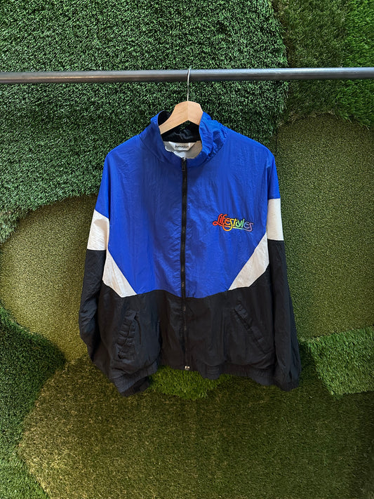 90s Lifestyles Zip-up Light Jacket - XL