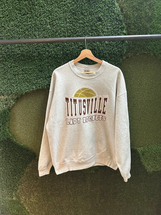 90s Titusville Lady Rockets Collegiate Crewneck Size XL