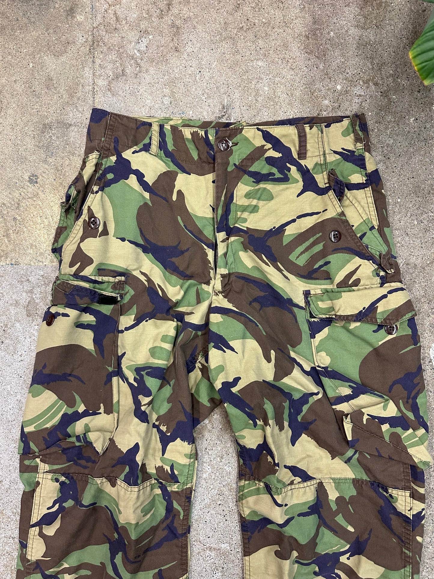 80s Camouflage Military Pants - 32