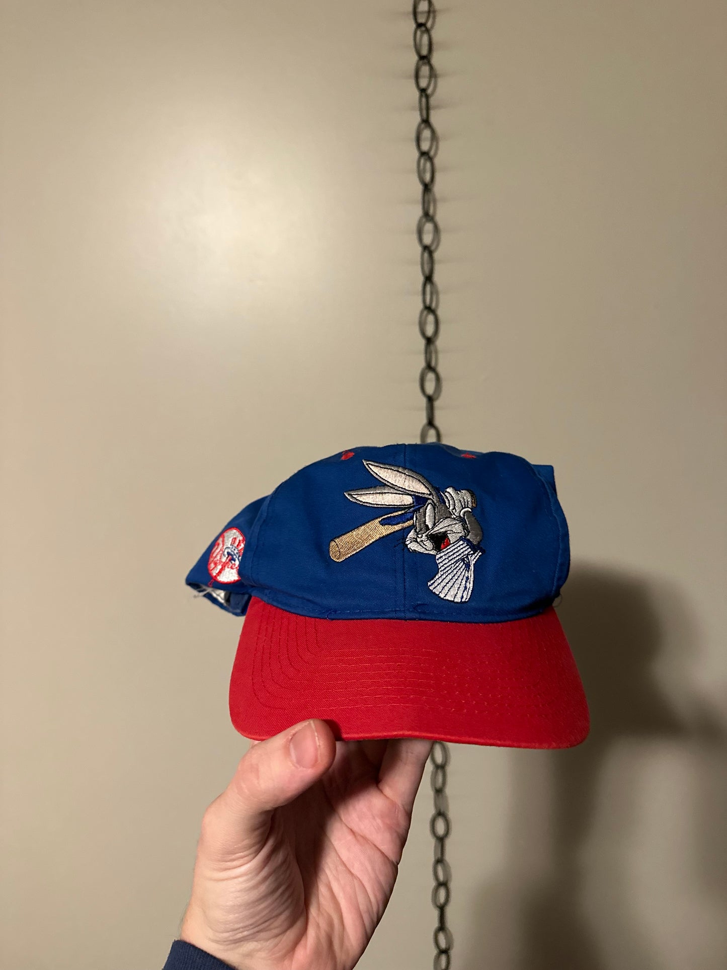 90s MLB Bugs Bunny New York Yankees SnapBack Hat