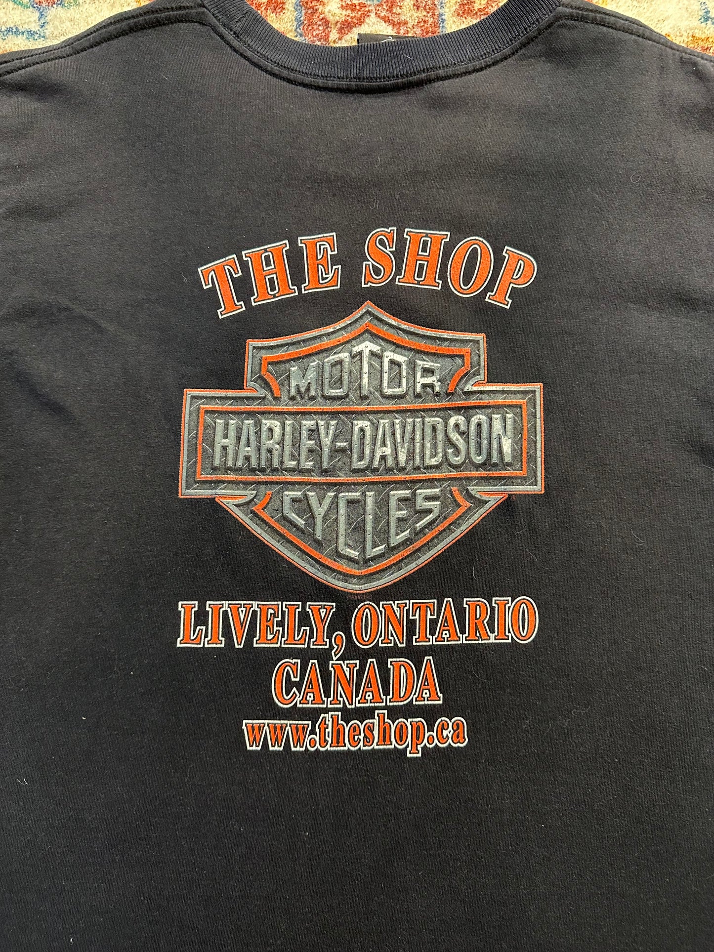 00s Harley Davidson Logo T-shirt - L