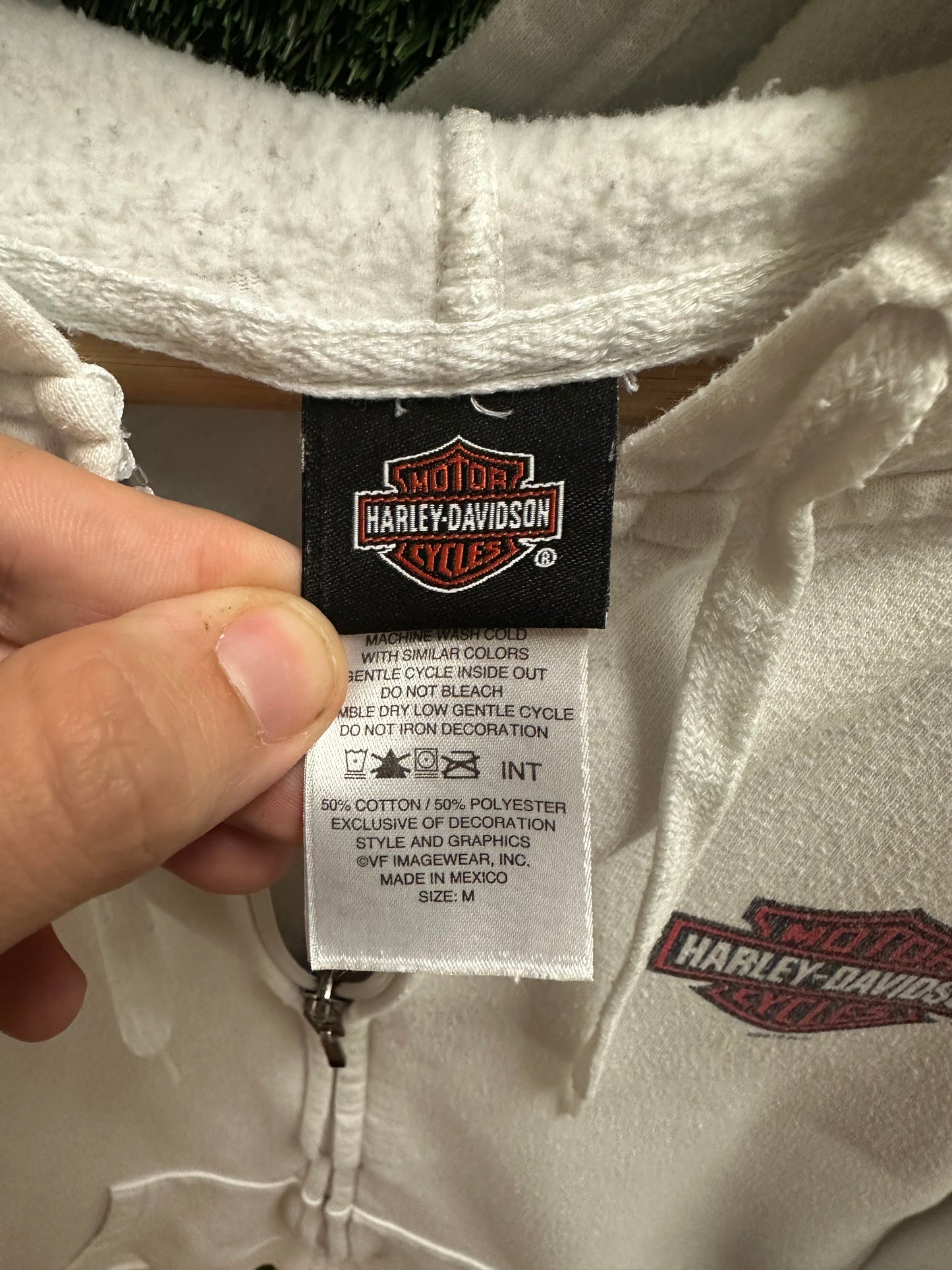 Harley Davidson Zip-up Hoodie - M