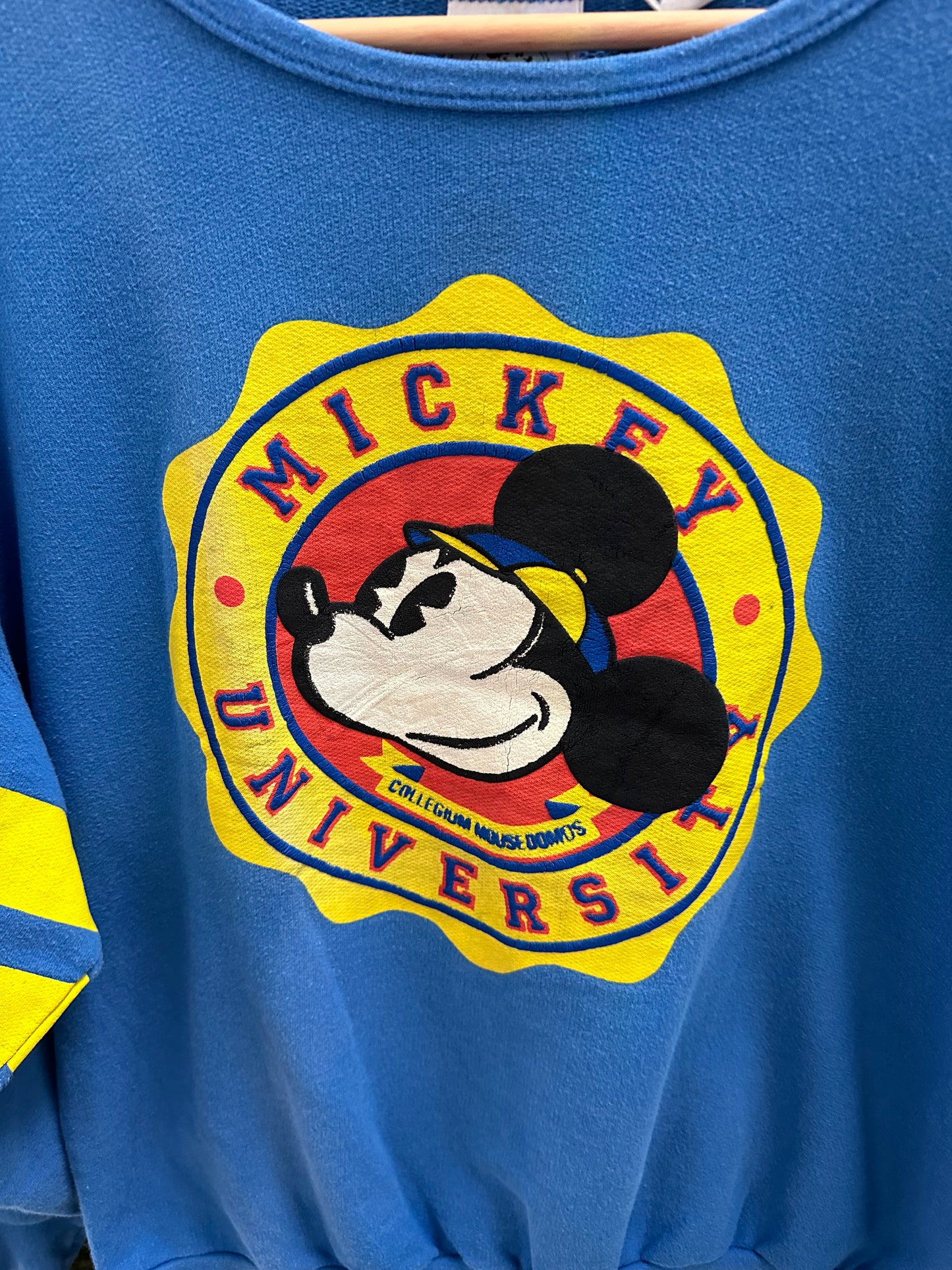 Vintage Disney Mickey Mouse University Crewneck - S