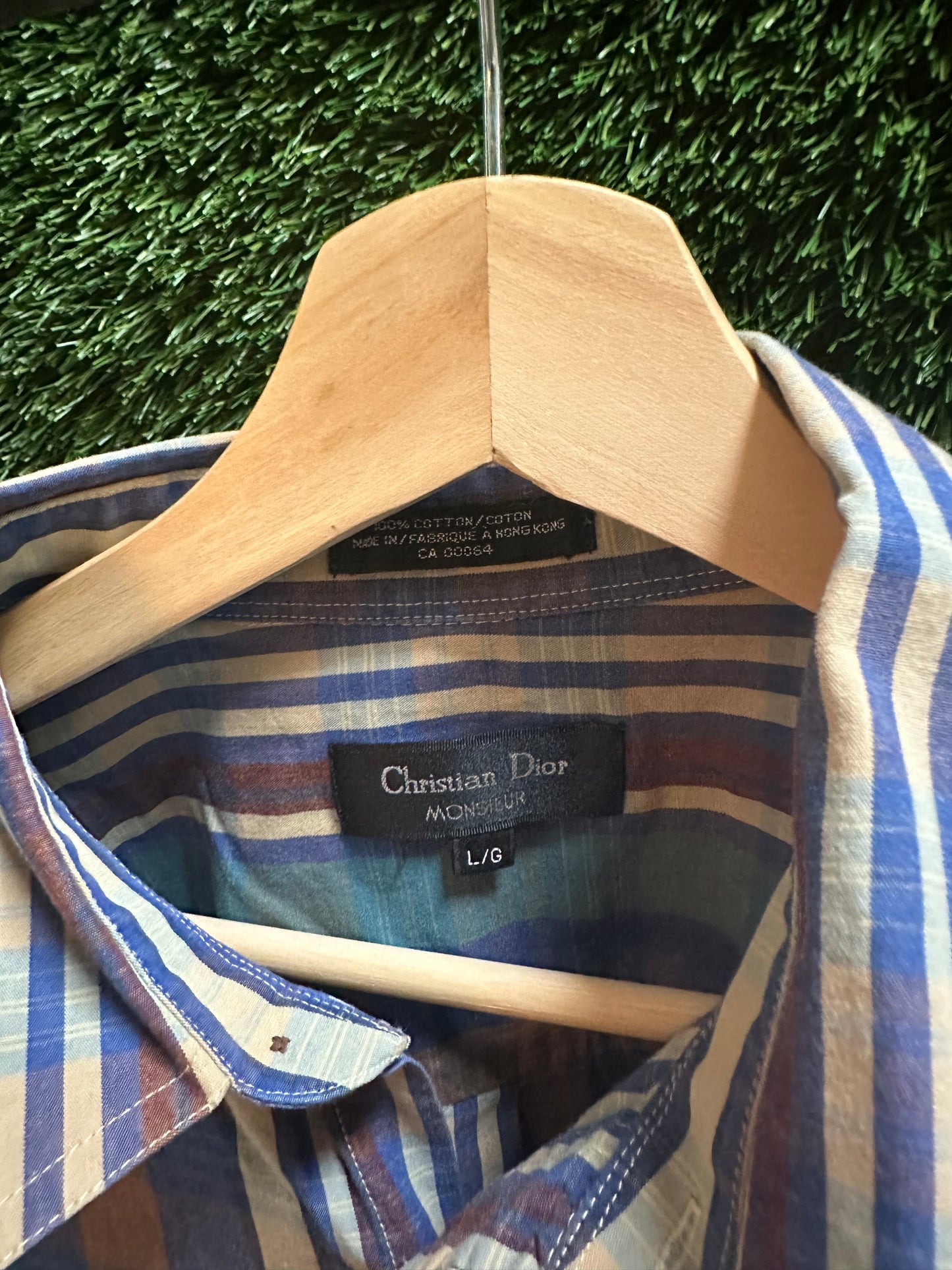 Christian Dior Monsieur Colour Striped Button-up Shirt - L