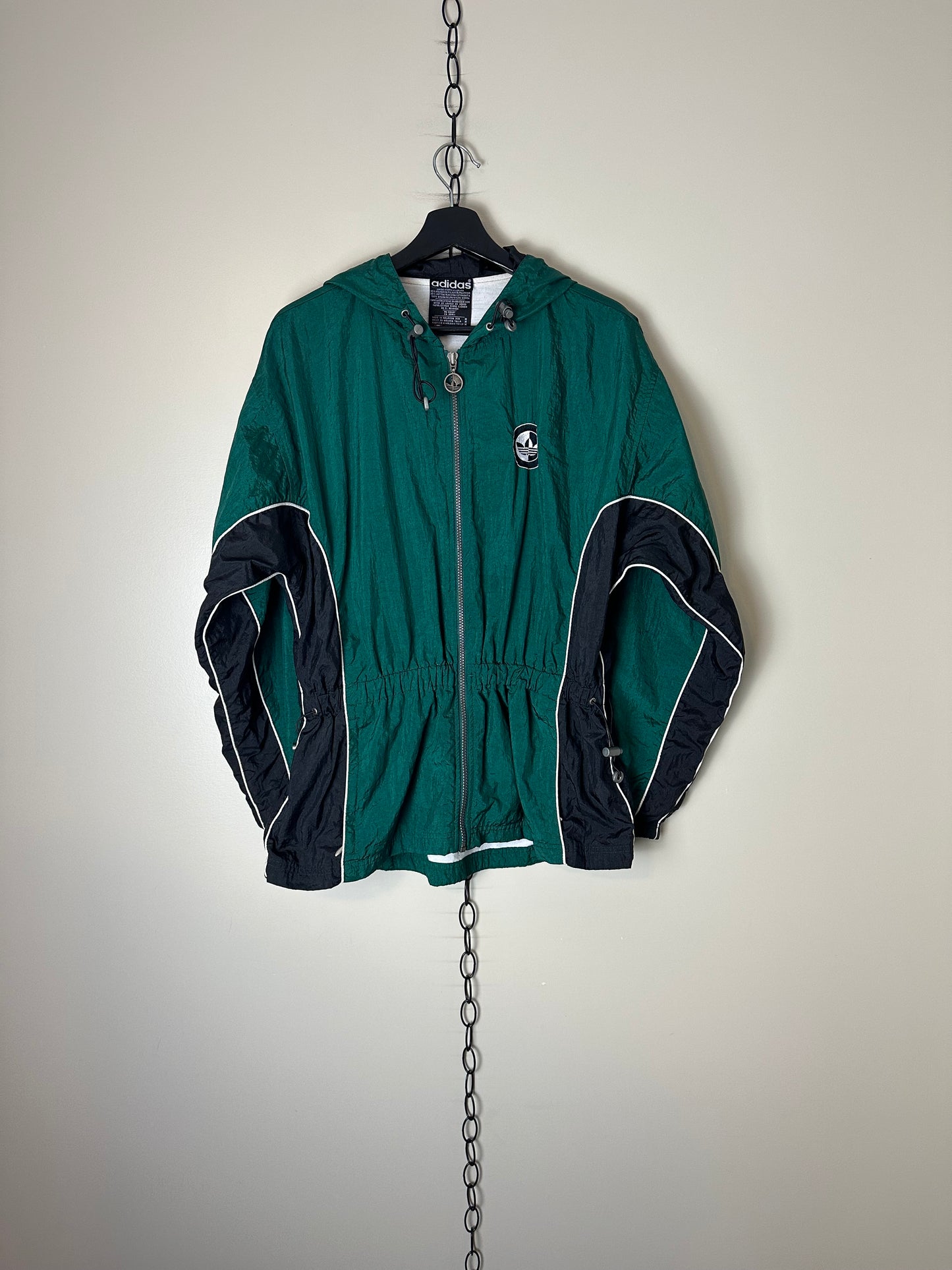 Vintage Adidas Green Zip-up Light Jacket - M