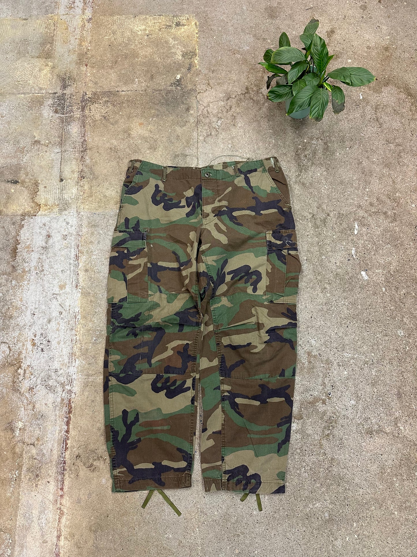 00s Cargo Camouflage Pants - 40