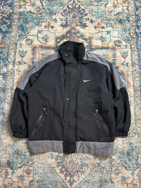 90s Nike Black Zip-up Light Jacket - L
