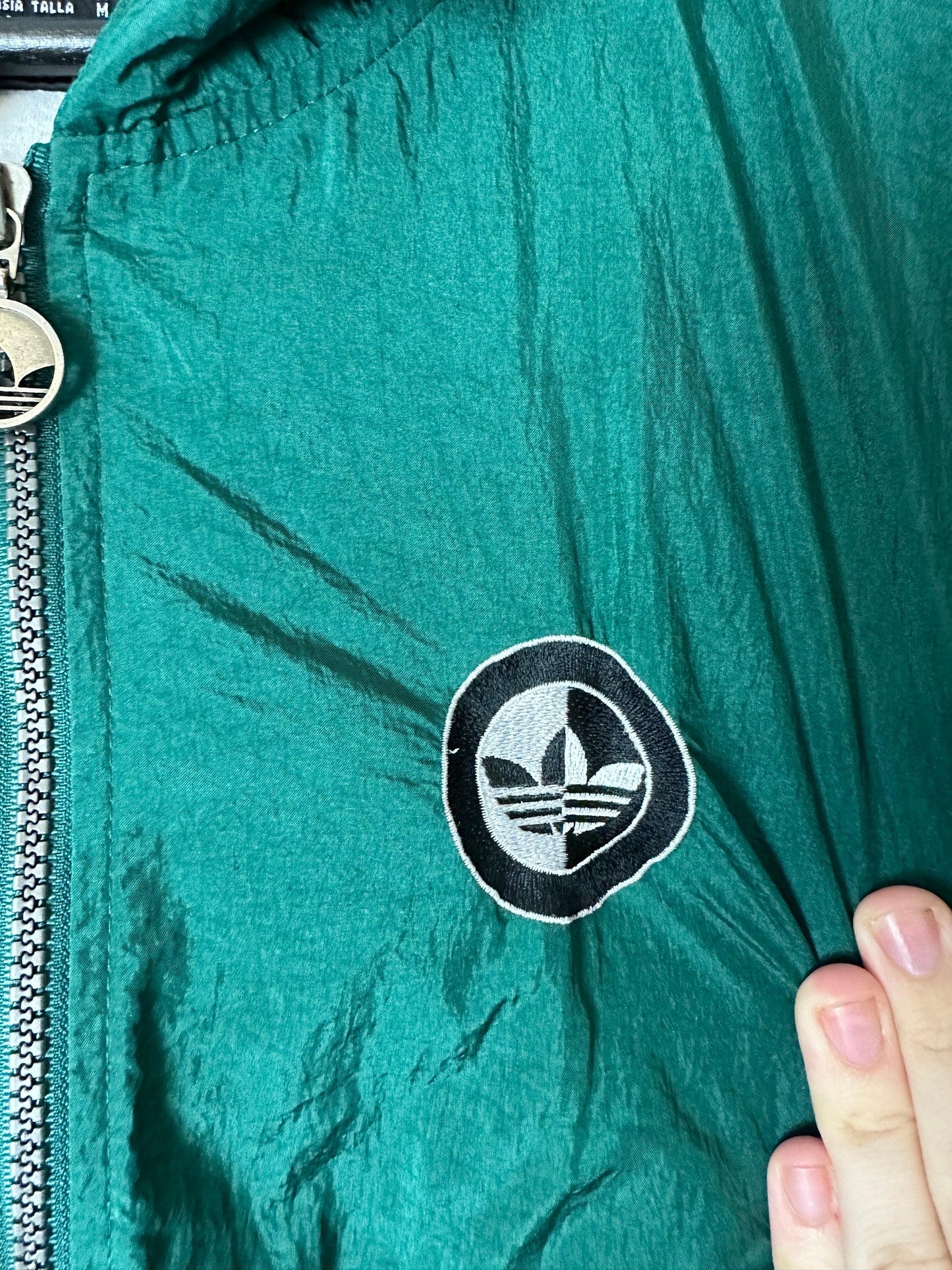 Vintage Adidas Green Zip-up Light Jacket - M