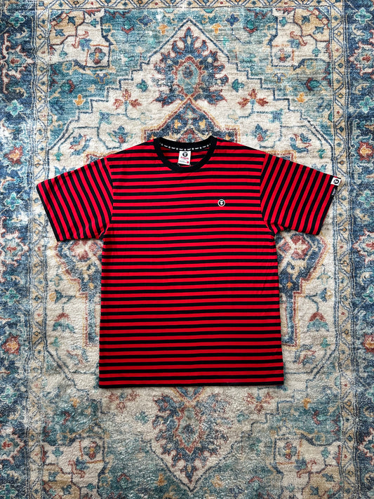 Aape NWT Striped Logo T-shirt - L