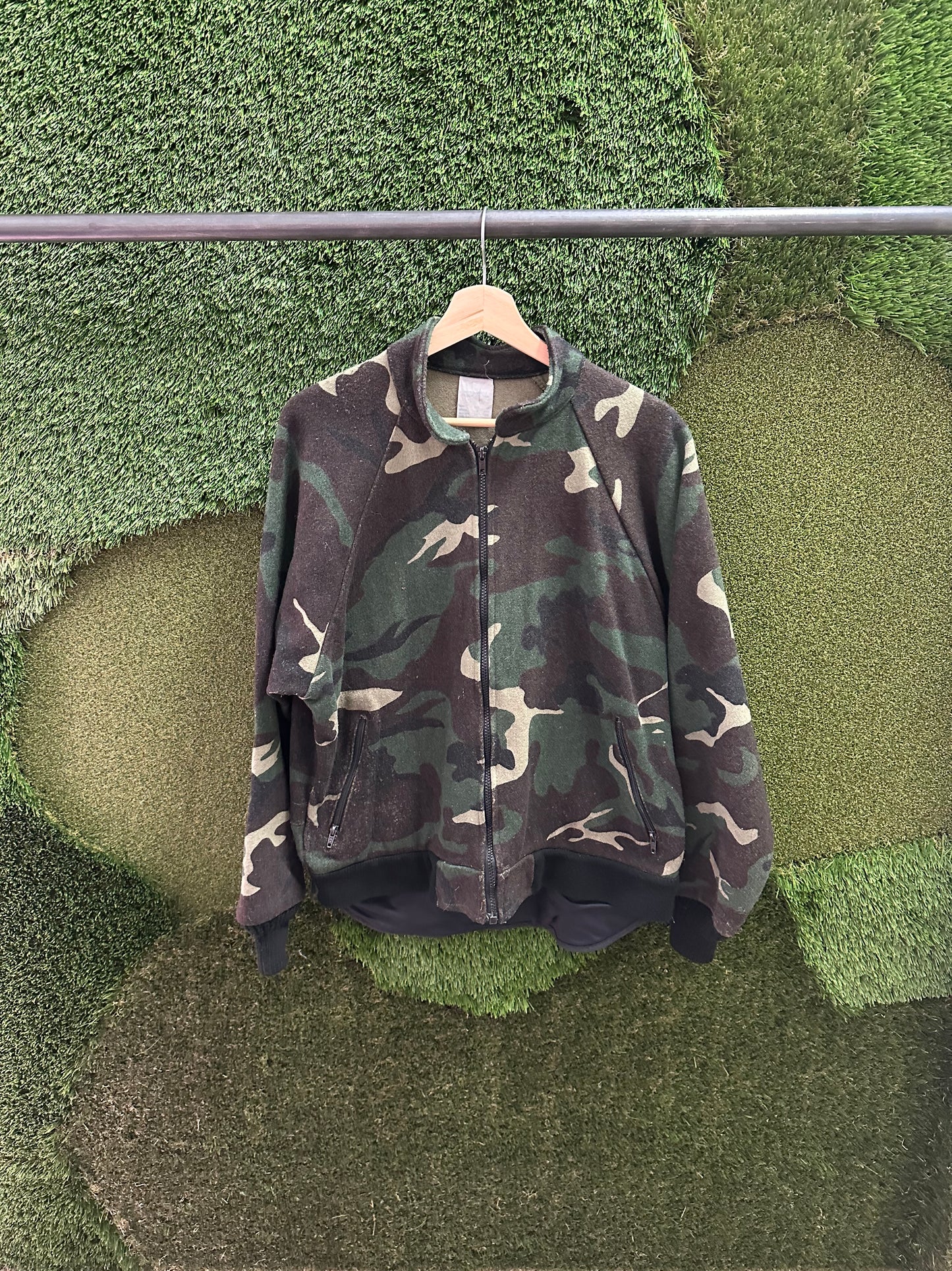 Vintage Codet Camouflage Zip-up Jacket - L