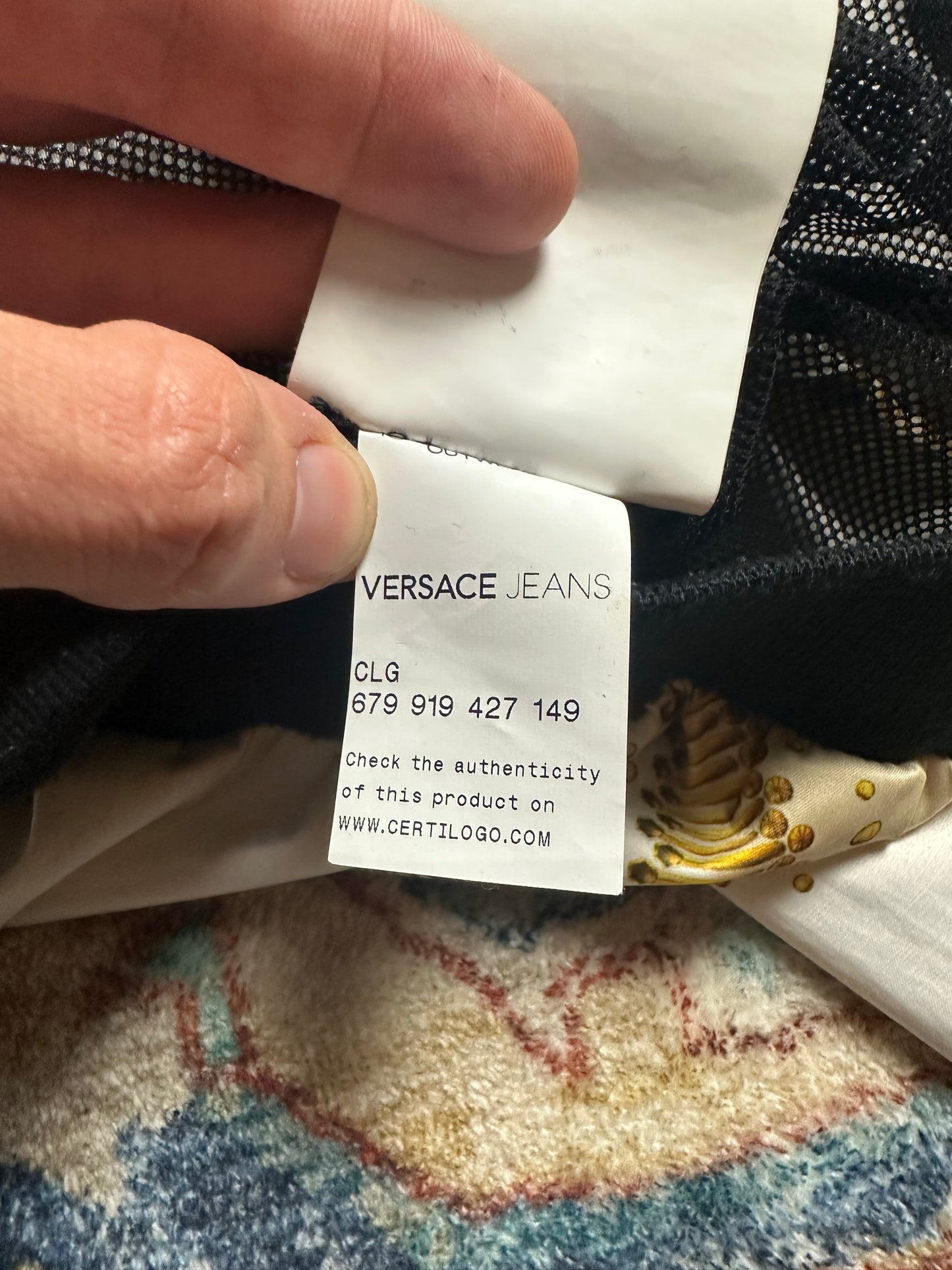 Versace Gold Zip-up Light Jacket - M