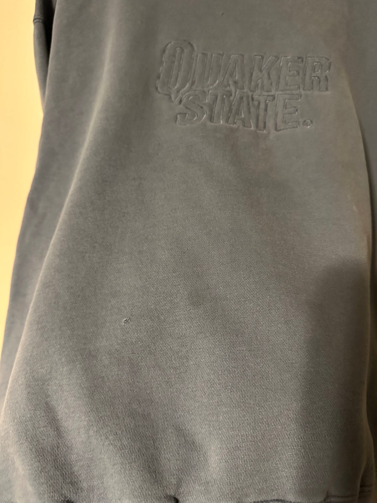 90s Quaker State Tonal Logo Crewneck - L