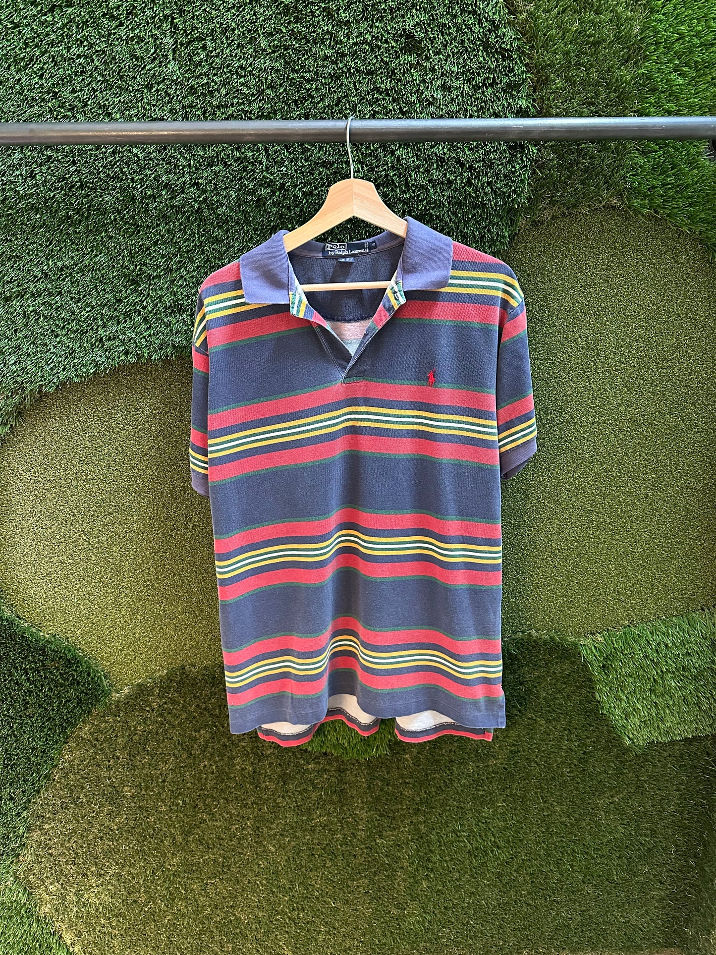 00s Polo Ralph Lauren Striped Polo Shirt - L