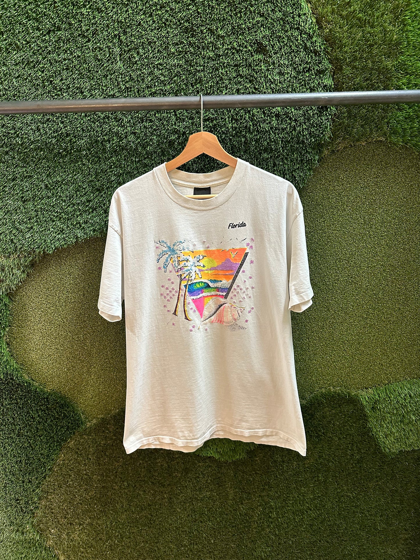 80s Florida Ocean T-shirt - XL