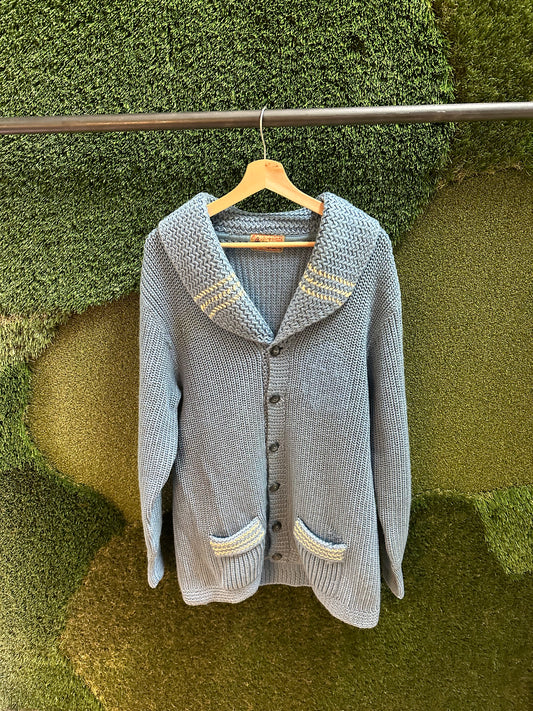 70s Caldwell Wool Cardigan Sweater - L