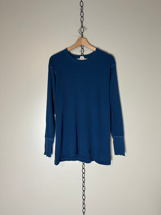 80s Stanfields Scots Thermal Long Sleeve Shirt - XL
