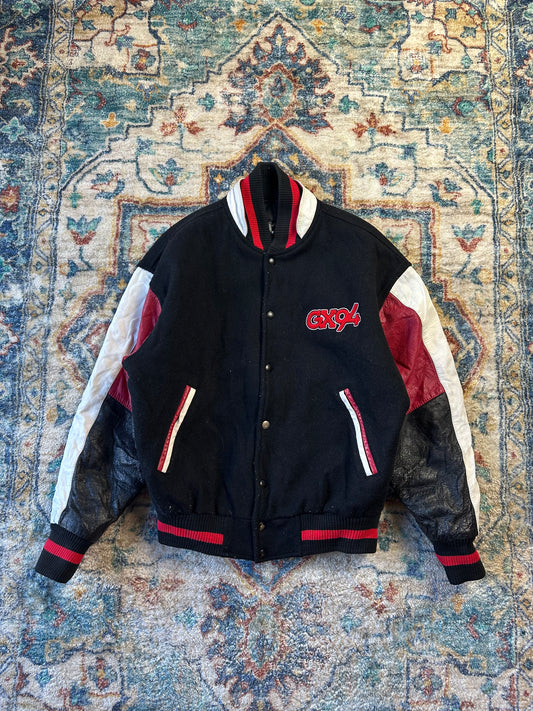 90s GX94 Wolf Varsity Jacket - S