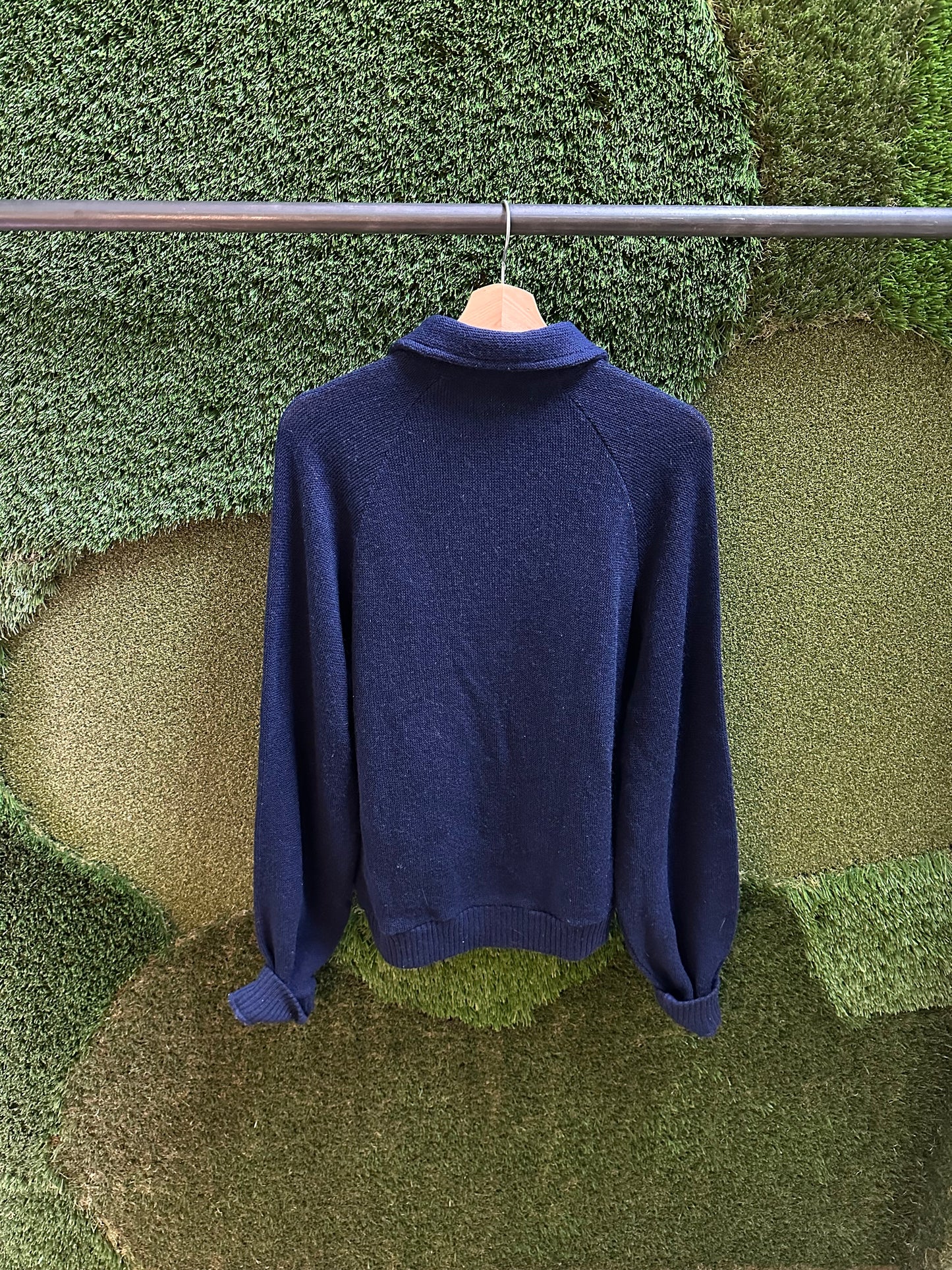 80s Jantzen Henley Sweater - L