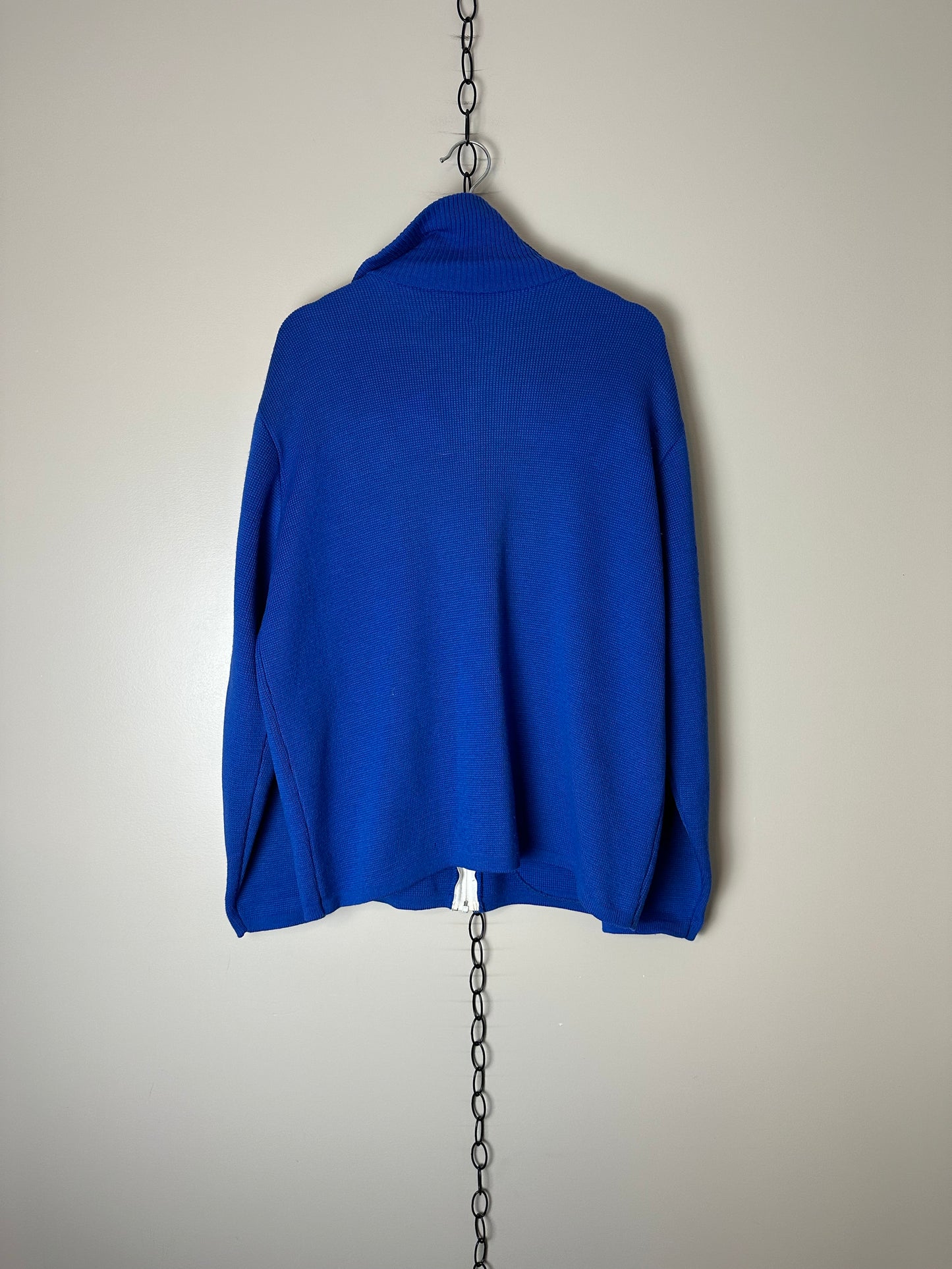 Vintage Tee Line Zip-up Wool Sweater - XL