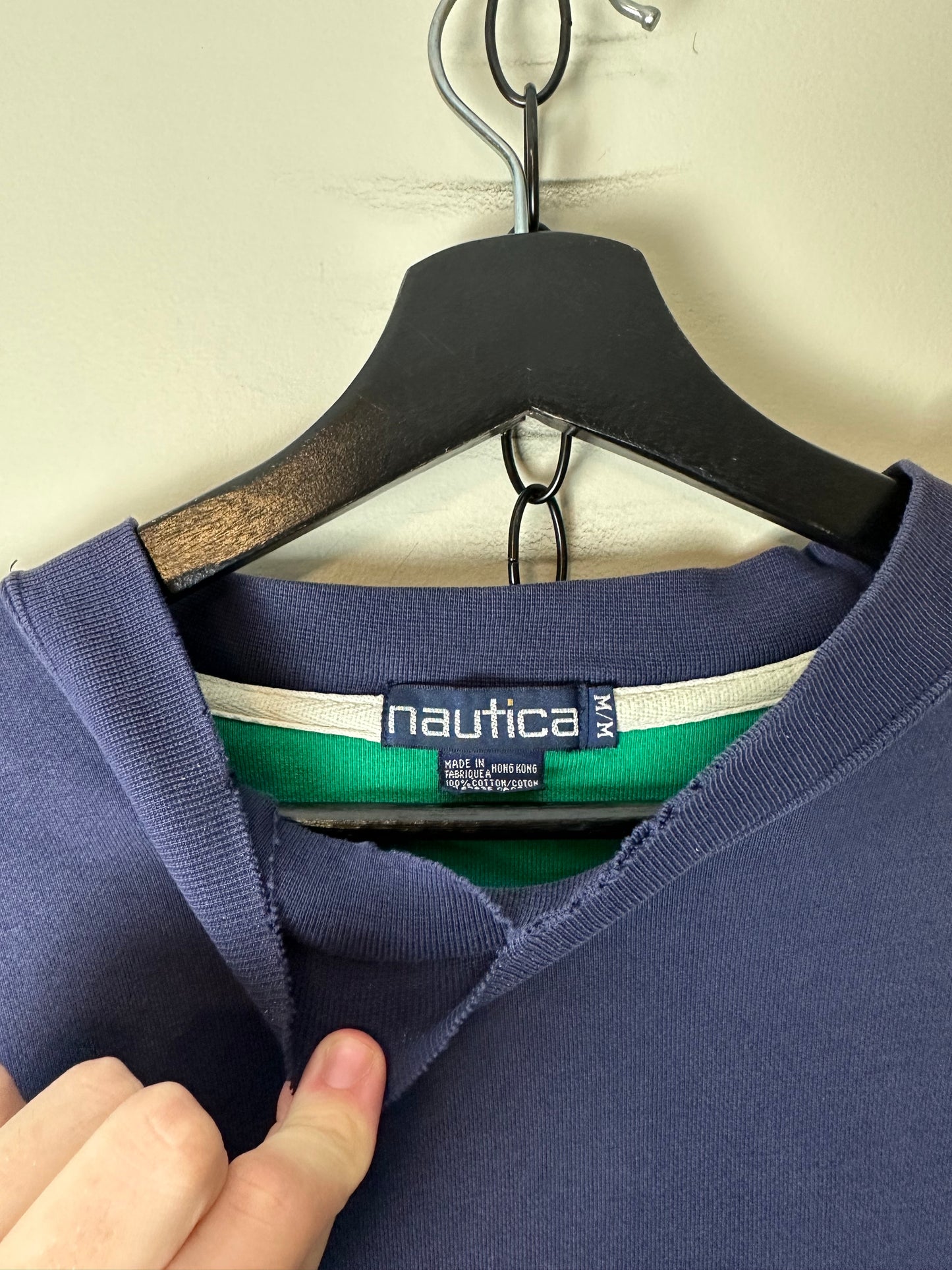 Vintage Nautica Yacht Club Distressed Crewneck - M