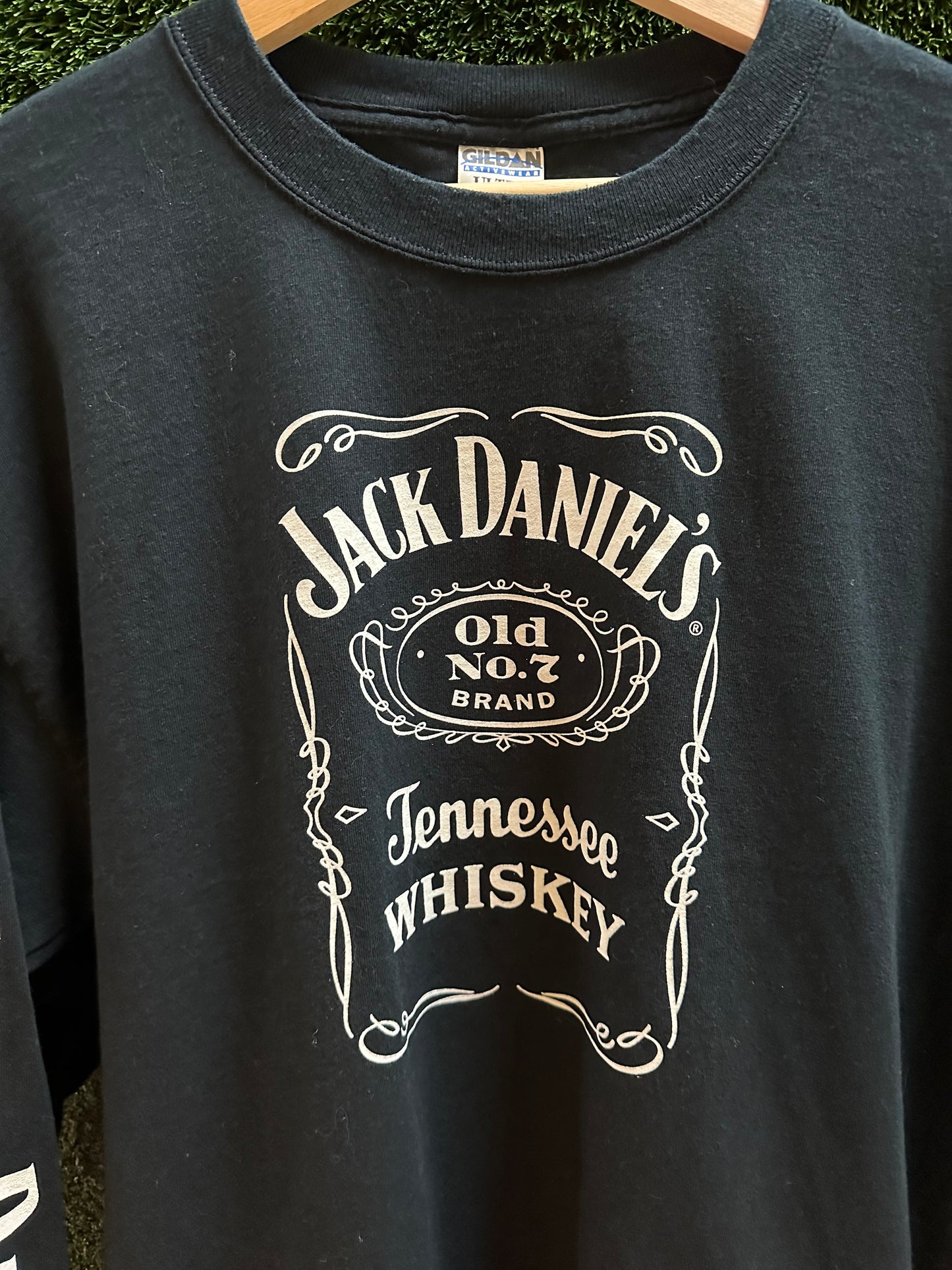 00s Jack Daniels Whiskey Long Sleeve T-shirt - XL