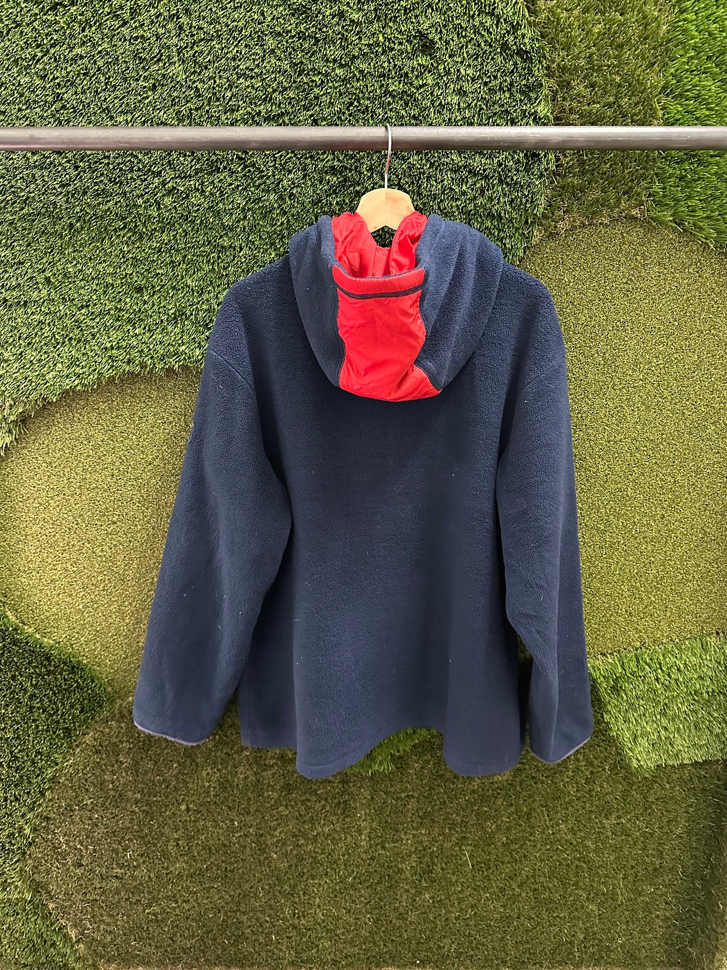 Vintage Tommy Jeans Zip-up Fleece Hoodie - L