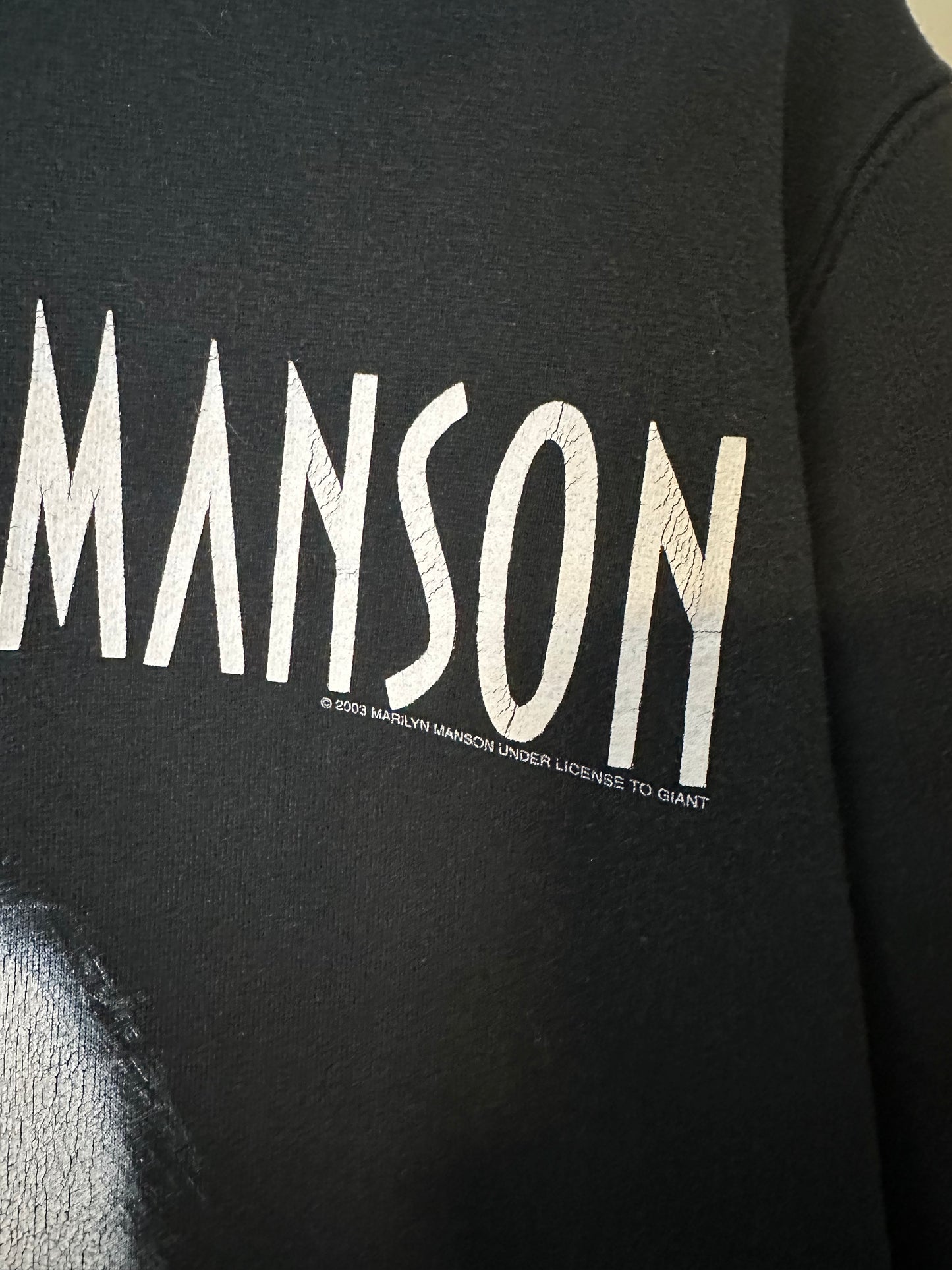 00s Marilyn Manson Zip-up Band Hoodie - M