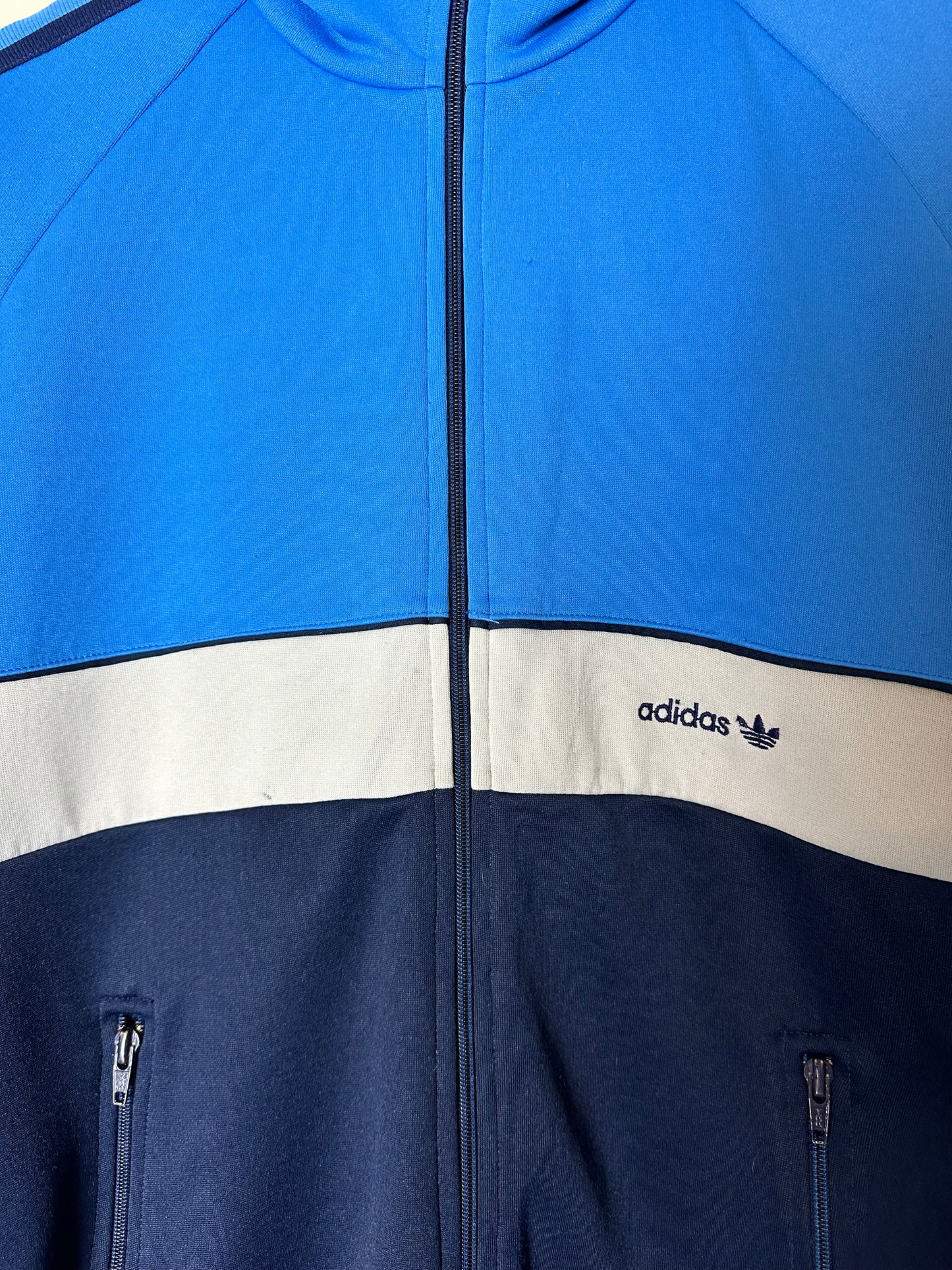 80s Adidas Zip-up Track Jacket - L