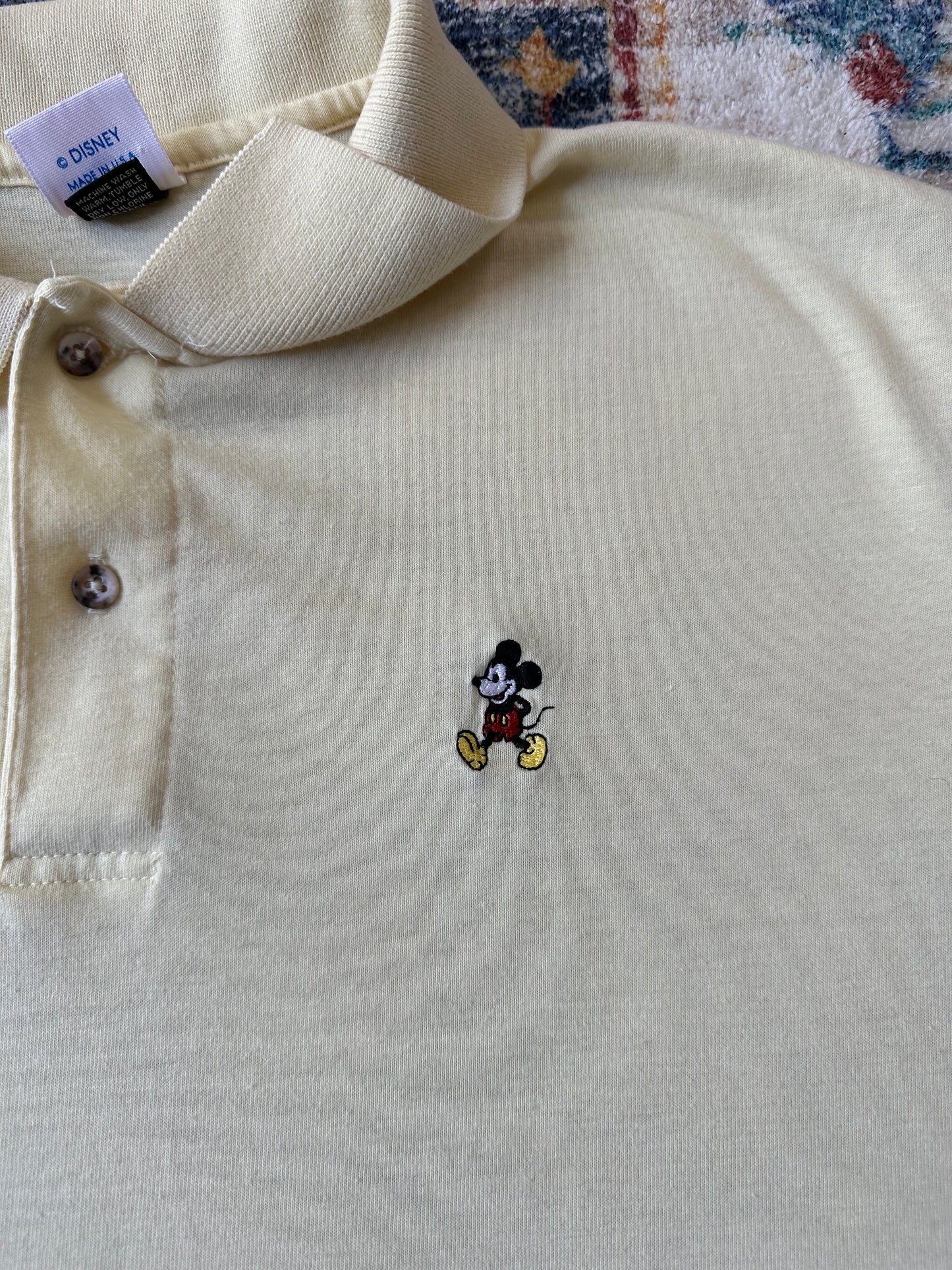 90s Mickey Mouse Polo Shirt - XL
