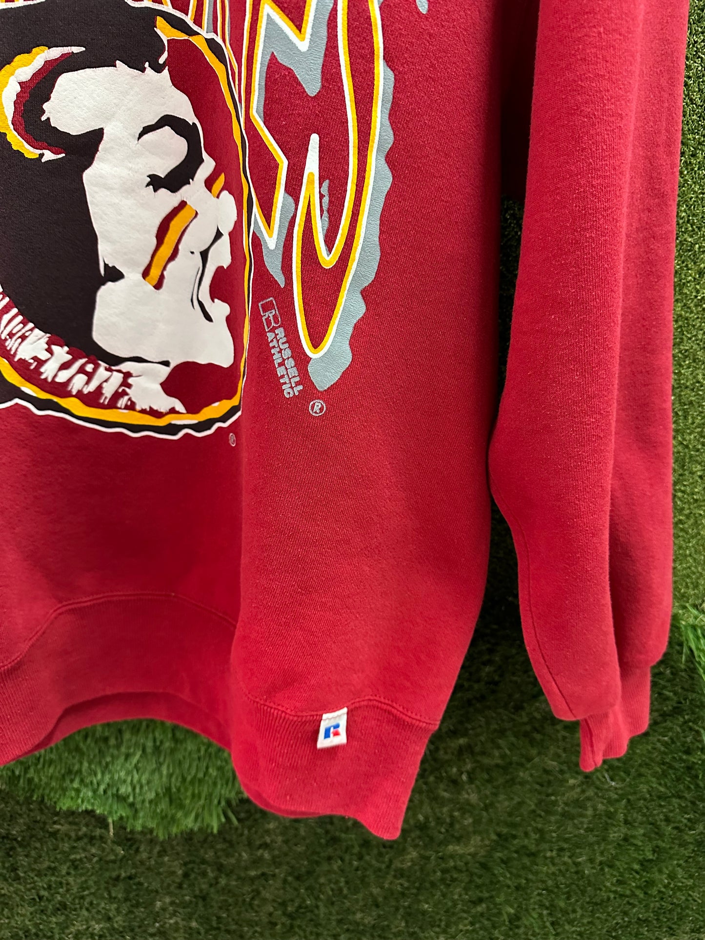 Vintage Russell Athletic Florida Seminoles Logo Crewneck - L