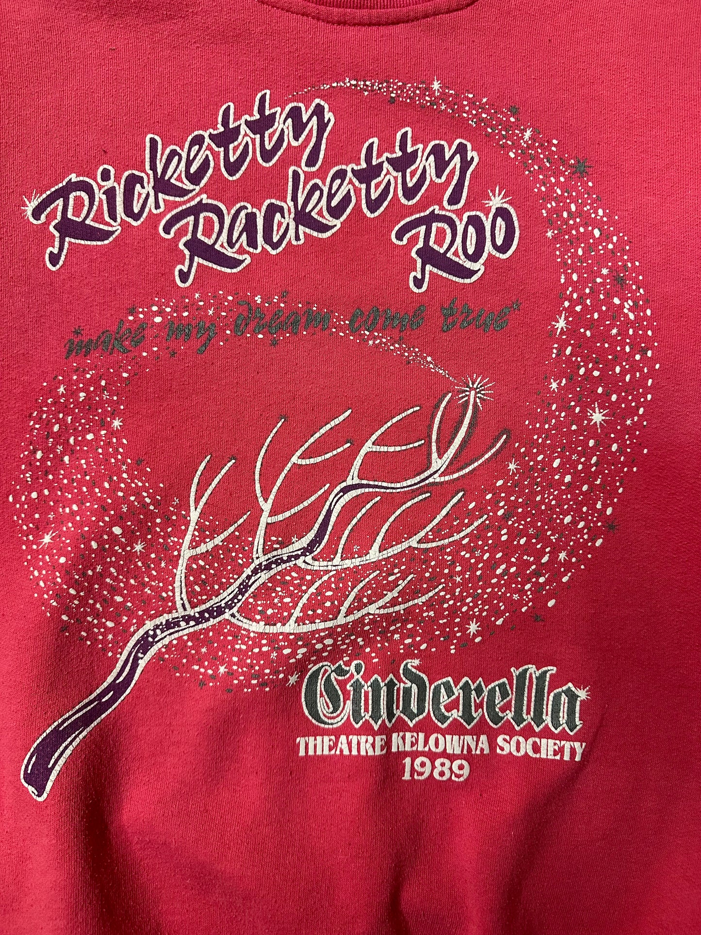 Vintage 1989 Cinderella Kelowna Theatre Crewneck - S