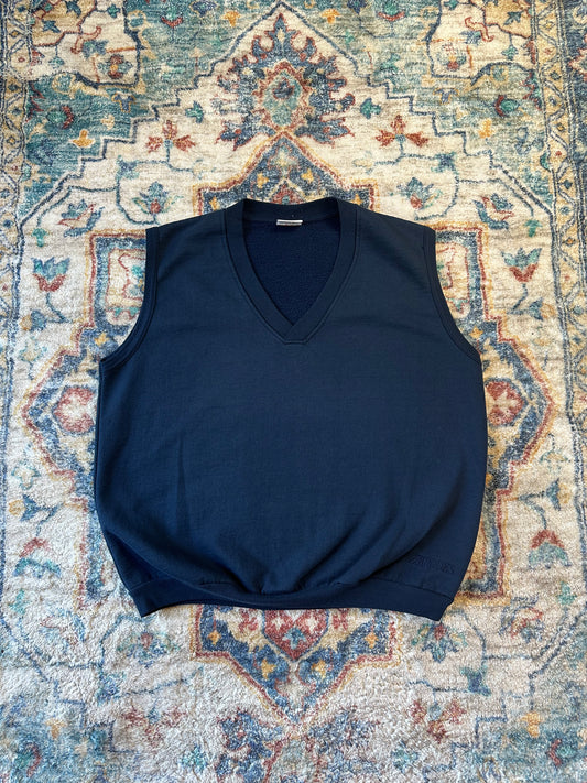 90s Brooks Logo V-Neck Pullover Vest - M
