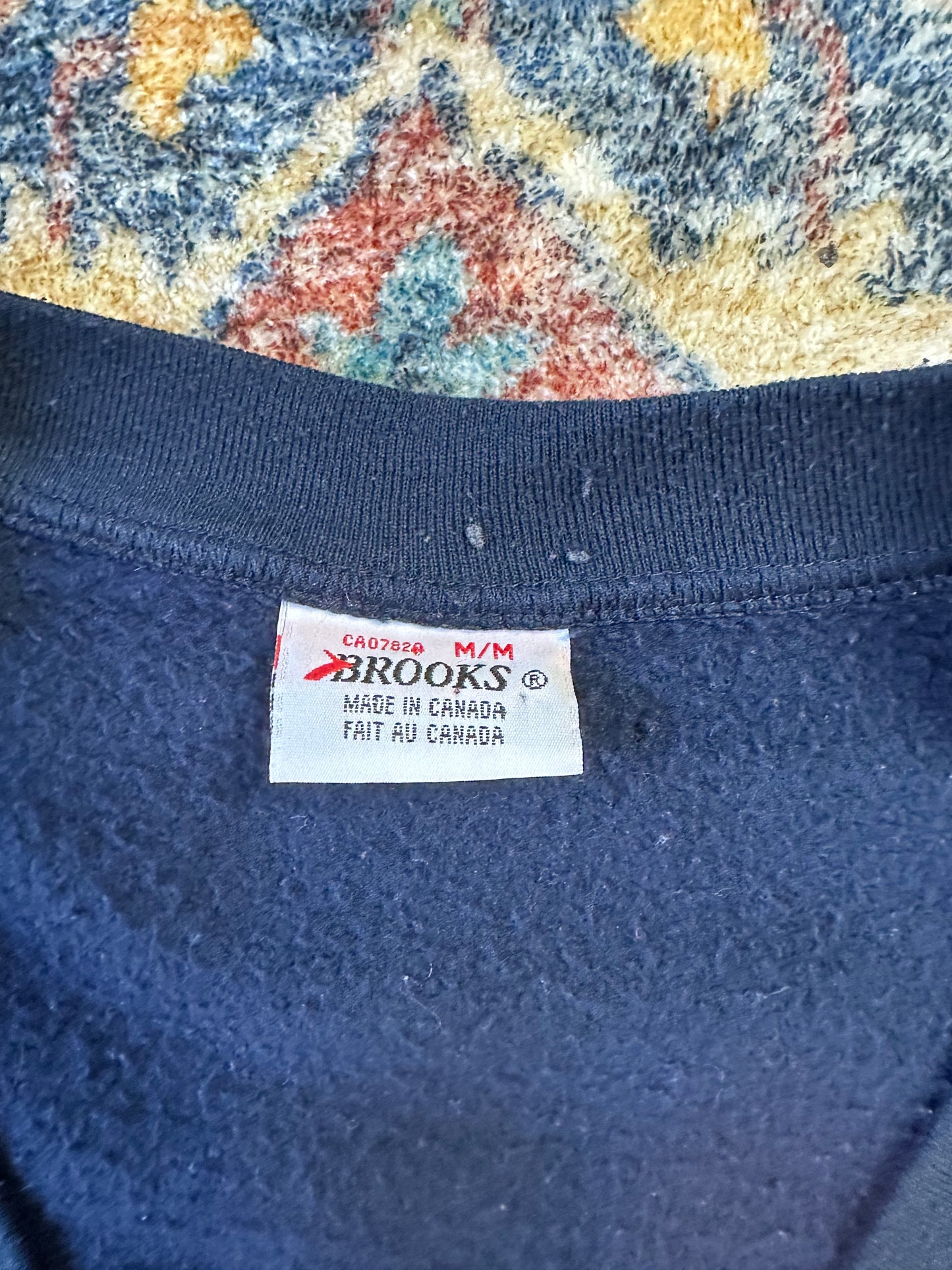 90s Brooks Logo V-Neck Pullover Vest - M