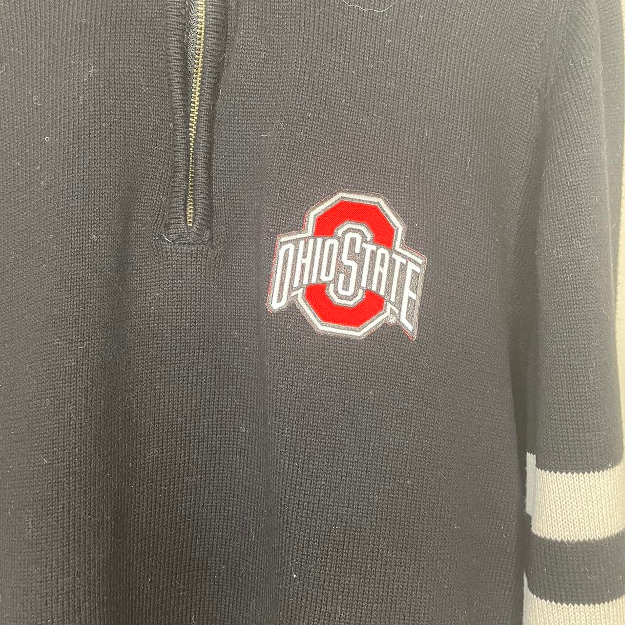 Vintage NCAA Ohio State University 1/4 Zip Sweater - XL