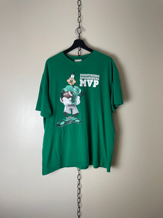 Disney CFL Saskatchewan Roughriders Goofy MVP T-shirt - XL