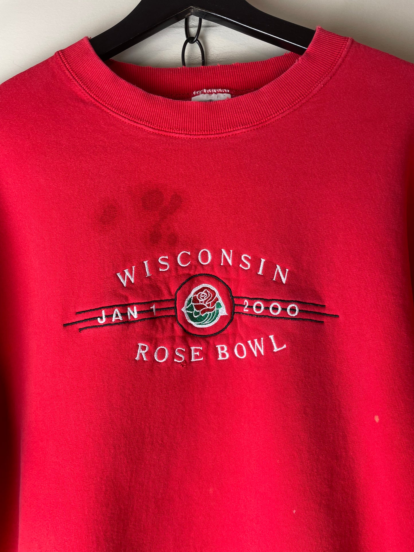 Vintage 2000 NCAA Wisconsin Rose Bowl Collegiate Crewneck - XL