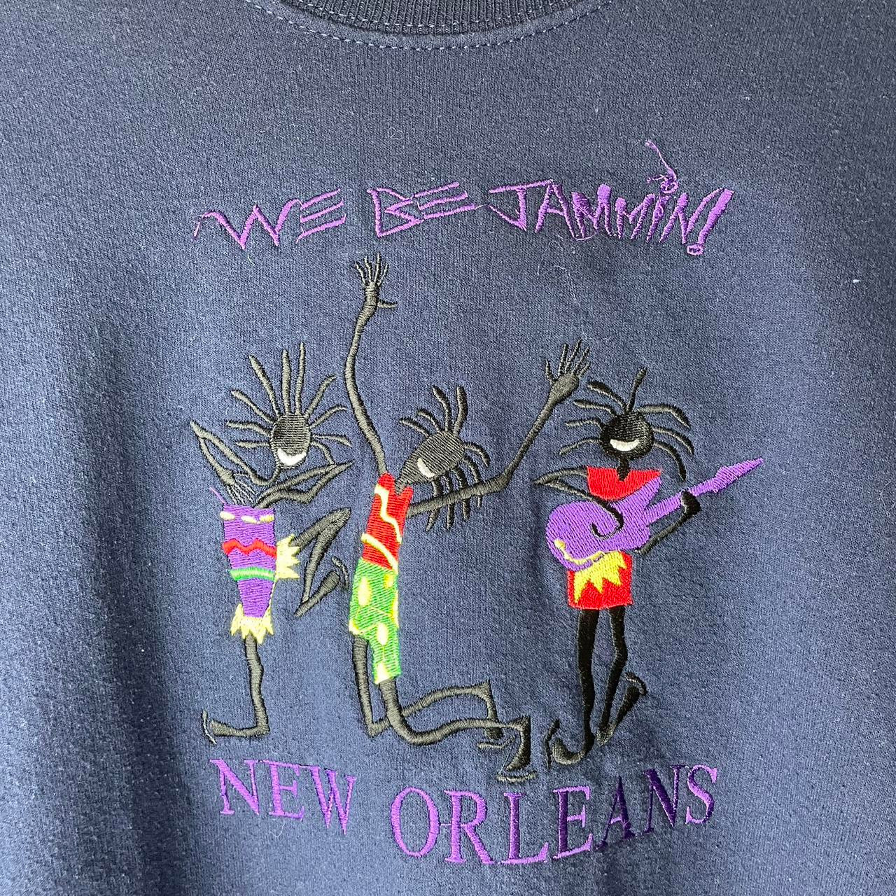 Vintage New Orleans We Be Jammin Crewneck - M