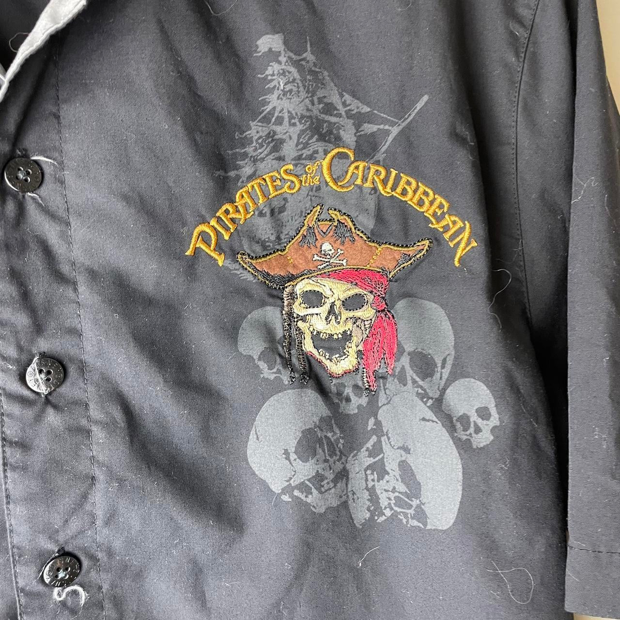 Vintage Disney Pirates Of The Caribbean Button up Shirt - S