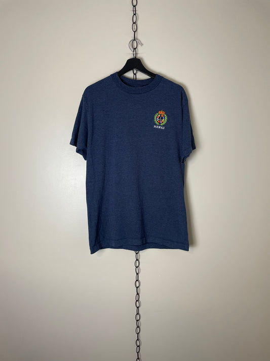 Vintage Hawaii Crest Logo T-shirt - L