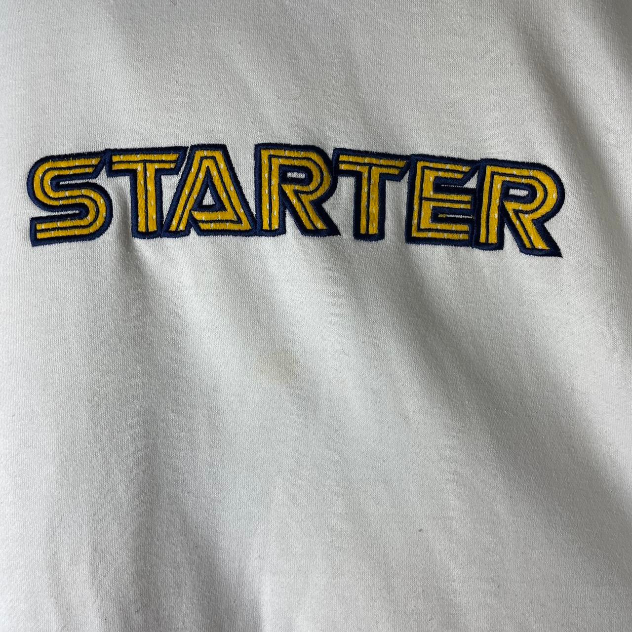 Vintage Starter Spellout Hoodie - M