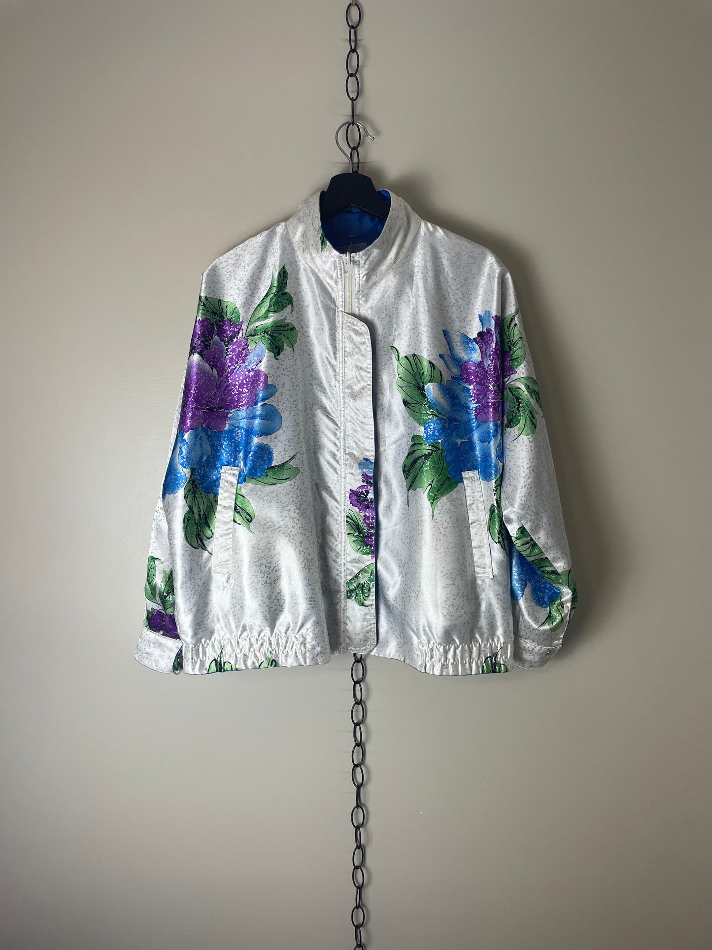 Vintage Floral Reversible Light Jacket - XL